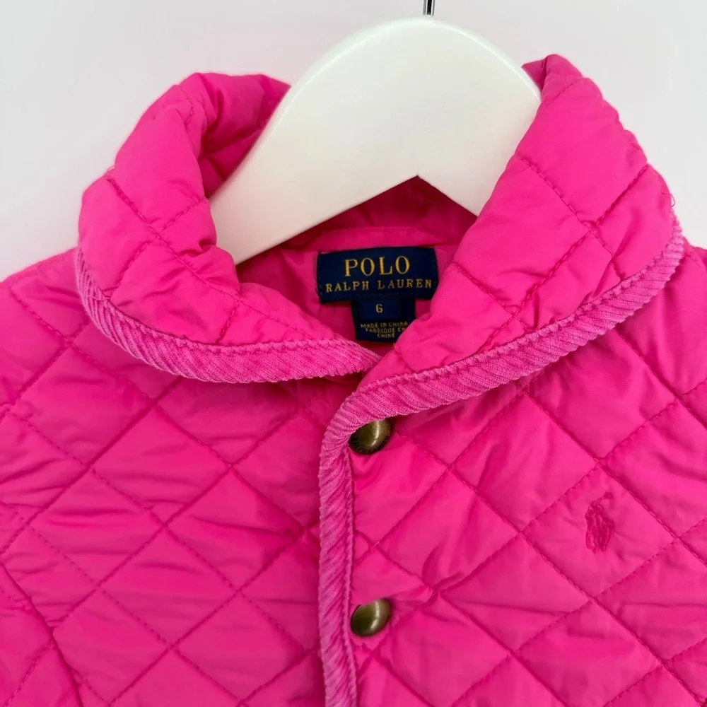 Polo by Ralph Lauren Kids Fuchsia Quilted Puffer Jacket